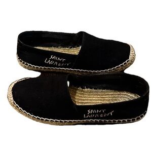 Saint Laurent Classic Black Espadrilles canvas